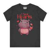 I Steal Hearts Cute Hippo Graphic Tee product